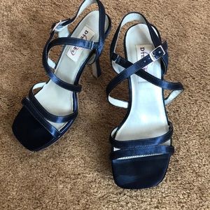 COPY - Dyeables navy blue satin sandal